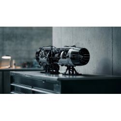 Nifeliz NF10317 Turbofan Engine Xếp hình lắp ráp ghép mô hình động cơ phản lực cánh quạt