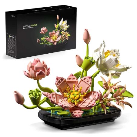 Nifeliz NF10334 Lotus Xếp hình lắp ráp ghép mô hình hoa sen