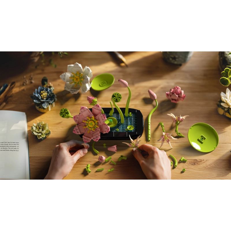 Nifeliz NF10334 Lotus Xếp hình lắp ráp ghép mô hình hoa sen