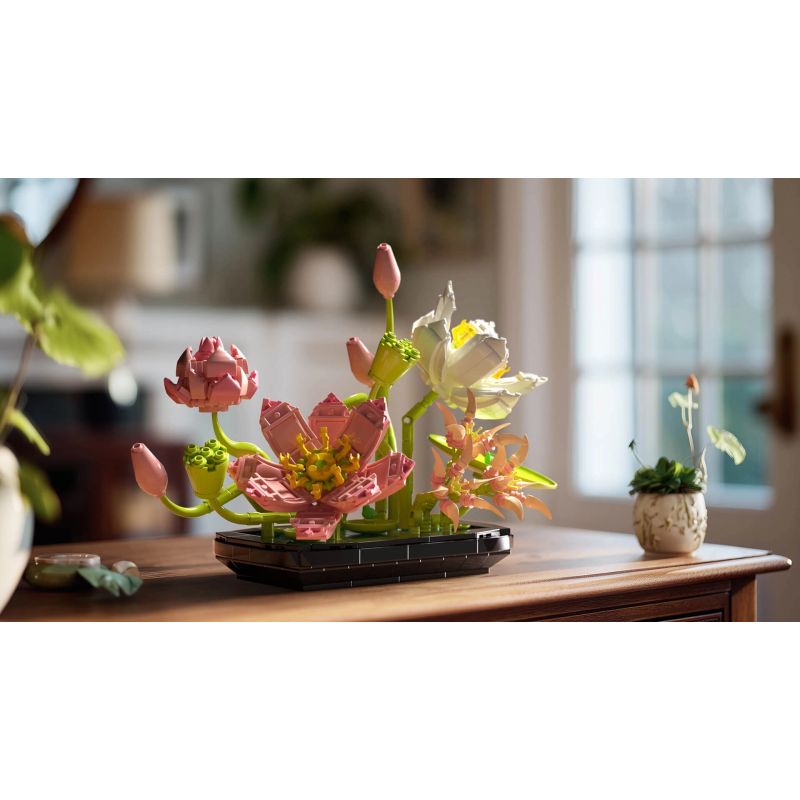 Nifeliz NF10334 Lotus Xếp hình lắp ráp ghép mô hình hoa sen