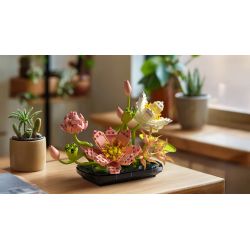 Nifeliz NF10334 Lotus Xếp hình lắp ráp ghép mô hình hoa sen