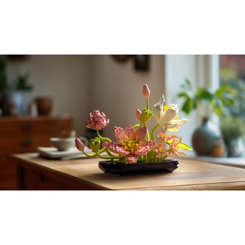 Nifeliz NF10334 Lotus Xếp hình lắp ráp ghép mô hình hoa sen