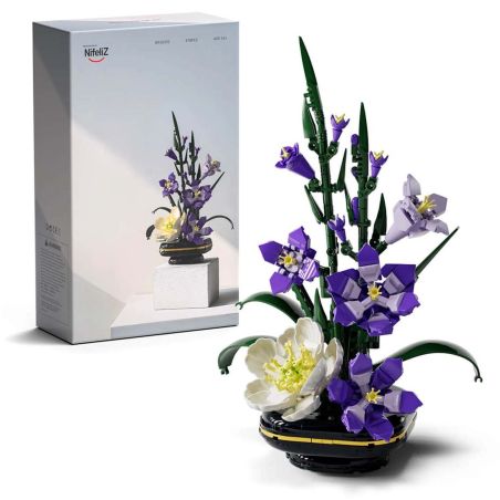 Nifeliz NF10332 Gladiolus Flower Xếp hình lắp ráp ghép mô hình cây lai ơn
