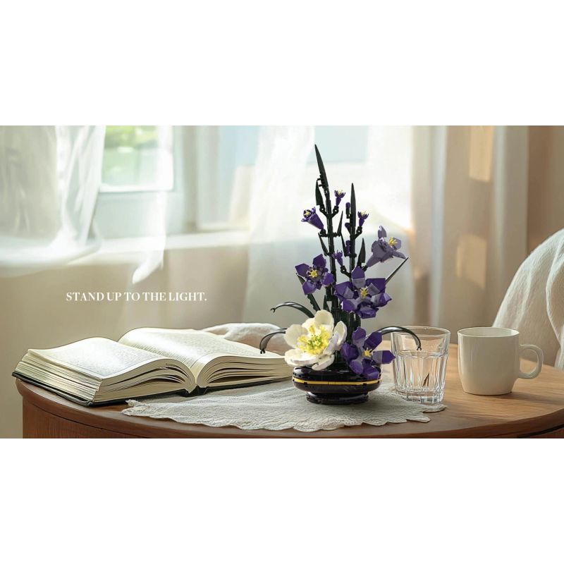 Nifeliz NF10332 Gladiolus Flower Xếp hình lắp ráp ghép mô hình cây lai ơn