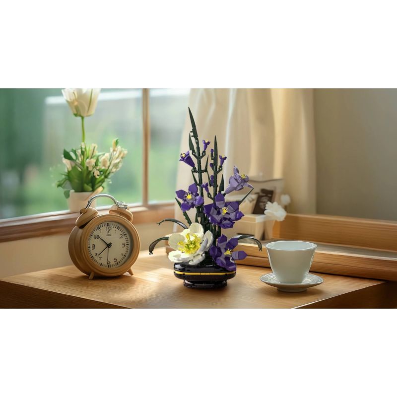 Nifeliz NF10332 Gladiolus Flower Xếp hình lắp ráp ghép mô hình cây lai ơn