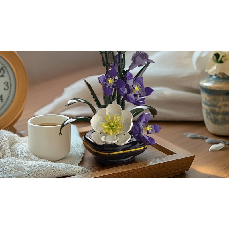 Nifeliz NF10332 Gladiolus Flower Xếp hình lắp ráp ghép mô hình cây lai ơn