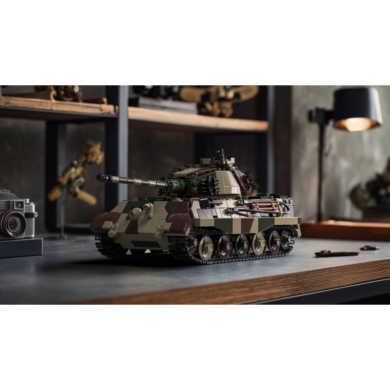Nifeliz NF10315 King Tiger Tank Xếp hình lắp ráp ghép mô hình Xe tăng hạng nặng King Tiger