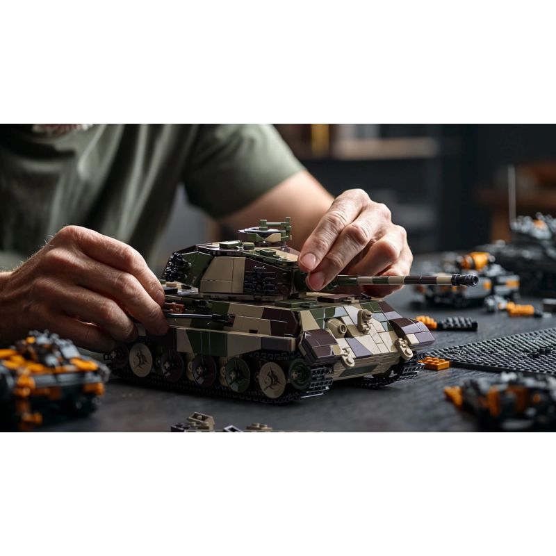 Nifeliz NF10315 King Tiger Tank Xếp hình lắp ráp ghép mô hình Xe tăng hạng nặng King Tiger