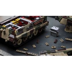 Nifeliz NF10315 King Tiger Tank Xếp hình lắp ráp ghép mô hình Xe tăng hạng nặng King Tiger