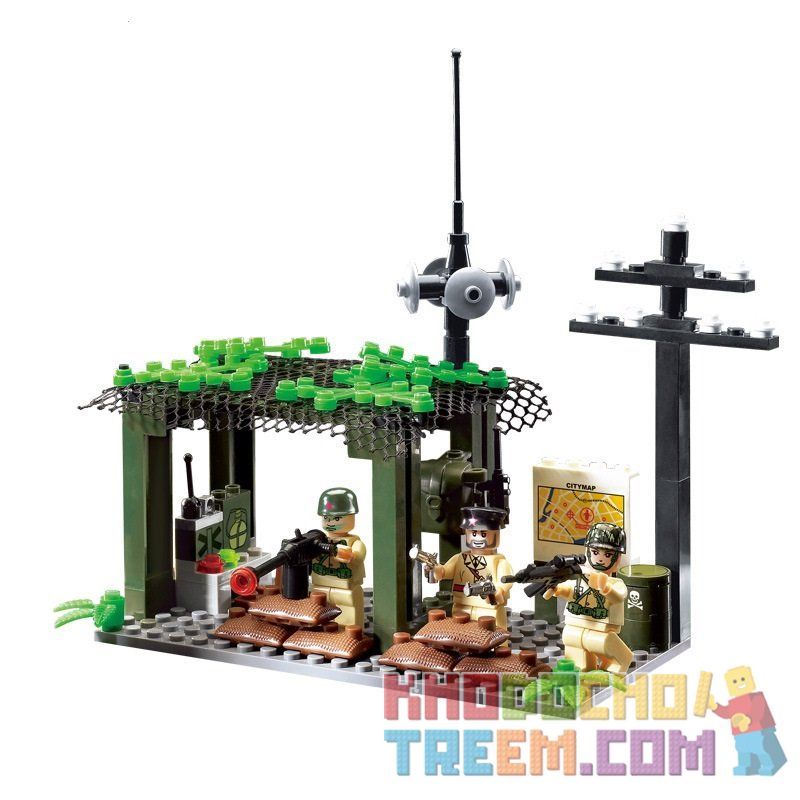 Enlighten 809 Qman 809 non  TẤN CÔNG ĐỘT NHẬP bộ đồ chơi xếp lắp ráp ghép mô hình Military Army COMBATZONES DETECTION OF MILITARY Quân Sự Bộ Đội 285 khối