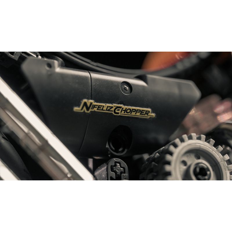 Nifeliz NF10308 Chopper Motorcycle Xếp hình lắp ráp ghép mô hình Xe máy tùy chỉnh theo phong cách retro của Mỹ