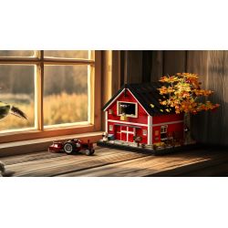 Nifeliz NF10314 Red Barn Xếp hình lắp ráp ghép mô hình chuồng đỏ