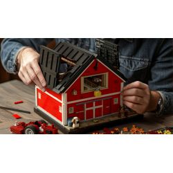 Nifeliz NF10314 Red Barn Xếp hình lắp ráp ghép mô hình chuồng đỏ