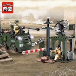Enlighten 808 Qman 808 non  TIỀN ĐỒN bộ đồ chơi xếp lắp ráp ghép mô hình Military Army COMBATZONES OUTPOST Quân Sự Bộ Đội 187 khối