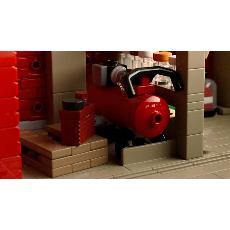 Nifeliz NF10314 Red Barn Xếp hình lắp ráp ghép mô hình chuồng đỏ