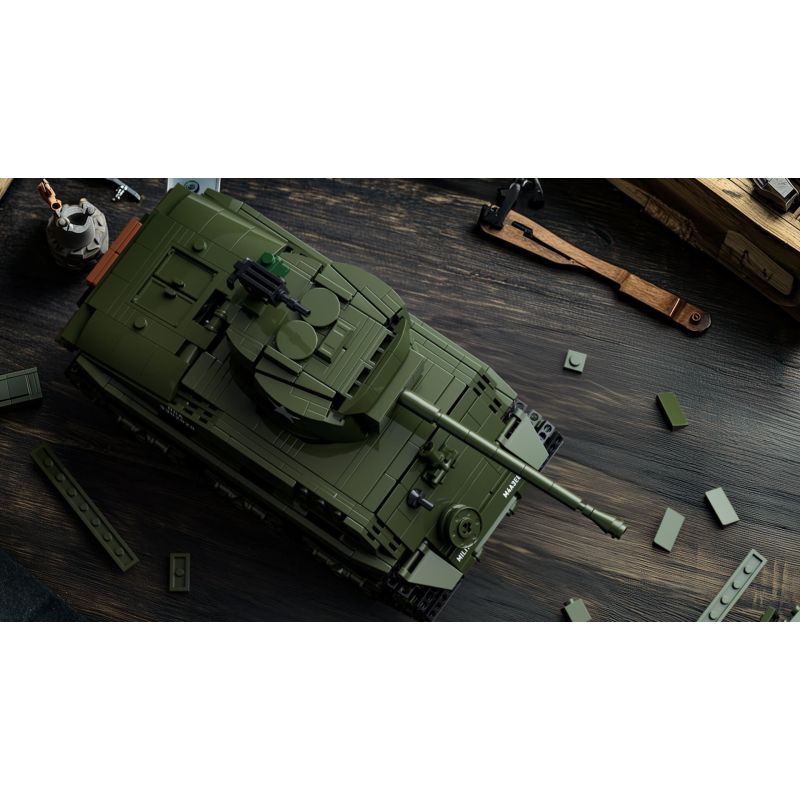 Nifeliz NF10313 Sherman Military Tank Xếp hình lắp ráp ghép mô hình Xe tăng M4 Sherman