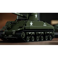 Nifeliz NF10313 Sherman Military Tank Xếp hình lắp ráp ghép mô hình Xe tăng M4 Sherman