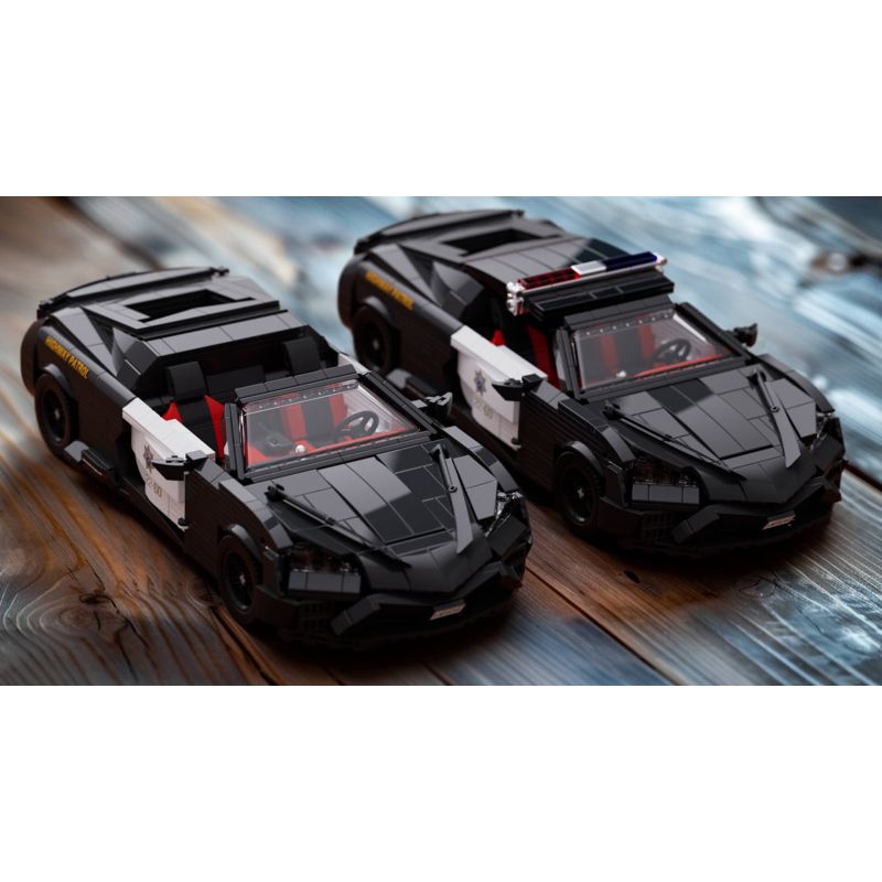 Nifeliz NF10257 Police Model Car Xếp hình lắp ráp ghép mô hình xe cảnh sát