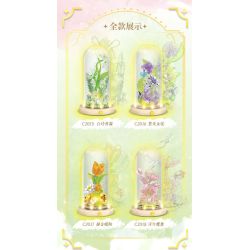 WOMA C2015 Eternal Flower Xếp hình lắp ráp ghép mô hình Ngôn ngữ hoa đèn đêm: Bai Lingxiang Ning