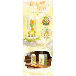 WOMA C2015 Eternal Flower Xếp hình lắp ráp ghép mô hình Ngôn ngữ hoa đèn đêm: Bai Lingxiang Ning
