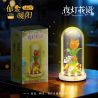 WOMA C2017 Eternal Flower Xếp hình lắp ráp ghép mô hình Ngôn ngữ hoa đèn đêm: hoa tulip sưởi ấm mặt trời