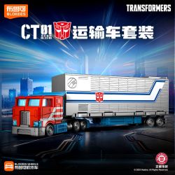 BLOKEES 75606 Xếp hình lắp ráp ghép mô hình Máy biến áp: Bộ vận chuyển C01 Optimus Prime
