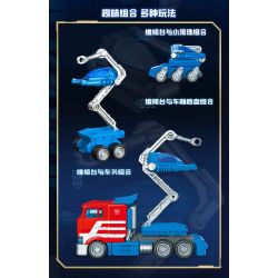 BLOKEES 75606 Xếp hình lắp ráp ghép mô hình Máy biến áp: Bộ vận chuyển C01 Optimus Prime