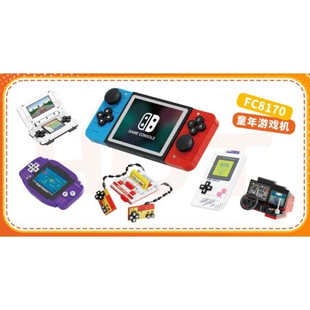 Forange FC8170 Xếp hình lắp ráp ghép mô hình 6 máy chơi game tuổi thơ