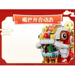 Forange FC8615 Fun Moving Yura Lion Dance Xếp hình lắp ráp ghép mô hình múa sư tử Yola
