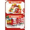 Forange FC8615 Fun Moving Yura Lion Dance Xếp hình lắp ráp ghép mô hình múa sư tử Yola