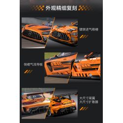 CaDA DoubleE C64008 Mercedes-AMG GT3 Xếp hình lắp ráp ghép mô hình Mercedes Benz AMG GT3