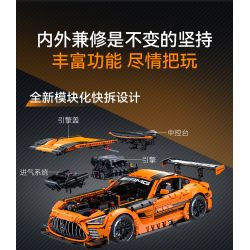 CaDA DoubleE C64008 Mercedes-AMG GT3 Xếp hình lắp ráp ghép mô hình Mercedes Benz AMG GT3