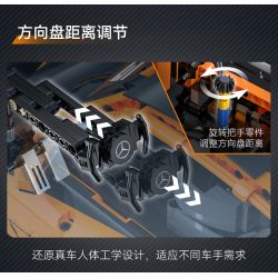 CaDA DoubleE C64008 Mercedes-AMG GT3 Xếp hình lắp ráp ghép mô hình Mercedes Benz AMG GT3