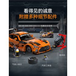 CaDA DoubleE C64008 Mercedes-AMG GT3 Xếp hình lắp ráp ghép mô hình Mercedes Benz AMG GT3