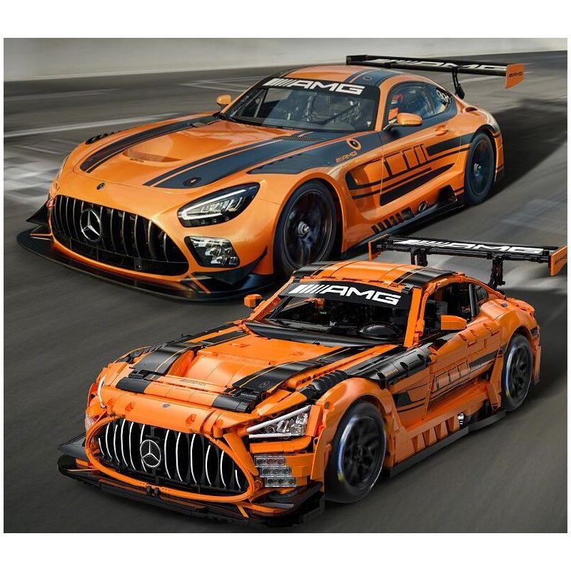 CaDA DoubleE C64008 Mercedes-AMG GT3 Xếp hình lắp ráp ghép mô hình Mercedes Benz AMG GT3