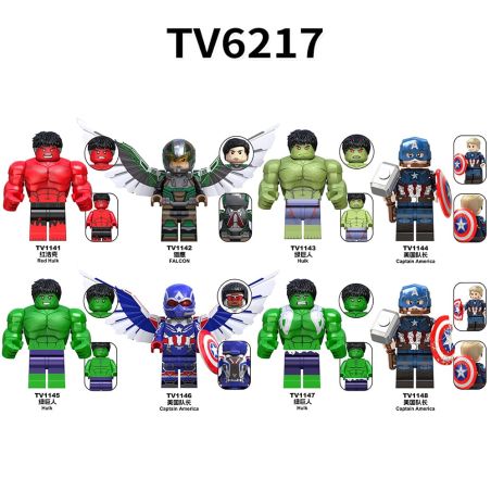 TV TV6217 TV TV1141 TV TV1142 TV TV1143 TV TV1144 TV TV1145 TV TV1146 TV TV1147 TV TV1148 Xếp hình lắp ráp ghép mô hình 8 loại nhân vật siêu anh hùng