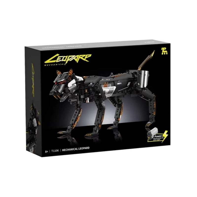 Takuki T1106 Dark Night Mechanical Leopard Xếp hình lắp ráp ghép mô hình Báo cơ khí đêm tối