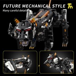 Takuki T1106 Dark Night Mechanical Leopard Xếp hình lắp ráp ghép mô hình Báo cơ khí đêm tối