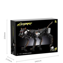 Takuki T1106 Dark Night Mechanical Leopard Xếp hình lắp ráp ghép mô hình Báo cơ khí đêm tối