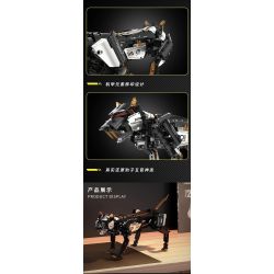 Takuki T1106 Dark Night Mechanical Leopard Xếp hình lắp ráp ghép mô hình Báo cơ khí đêm tối