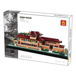 WANGE LIGAO Dr.Luck 5246 Robie House Chicago, America Xếp hình lắp ráp ghép mô hình Biệt thự Robin, Chicago, Hoa Kỳ