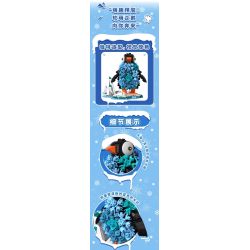 iambrick 31105 IceBloom Penguin Xếp hình lắp ráp ghép mô hình Chim cánh cụt hoa băng