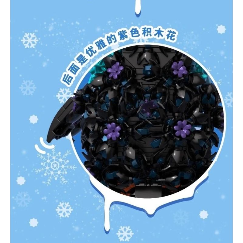 iambrick 31105 IceBloom Penguin Xếp hình lắp ráp ghép mô hình Chim cánh cụt hoa băng