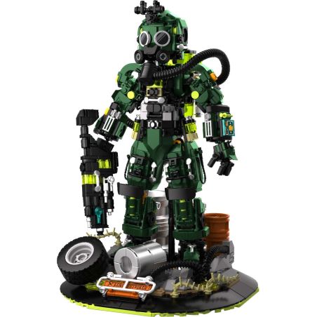 iambrick 30703 Xeno Striker Xếp hình lắp ráp ghép mô hình Người mắc bệnh dịch hạch