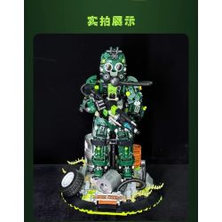 iambrick 30703 Xeno Striker Xếp hình lắp ráp ghép mô hình Người mắc bệnh dịch hạch