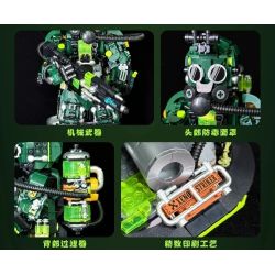 iambrick 30703 Xeno Striker Xếp hình lắp ráp ghép mô hình Người mắc bệnh dịch hạch