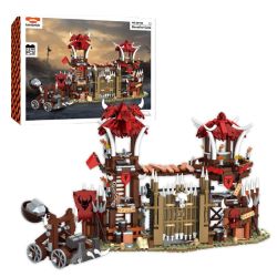 iambrick 30103 Bonefire Gate Xếp hình lắp ráp ghép mô hình Thẻ Đốt Xương