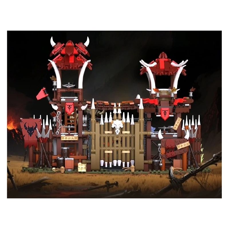 iambrick 30103 Bonefire Gate Xếp hình lắp ráp ghép mô hình Thẻ Đốt Xương