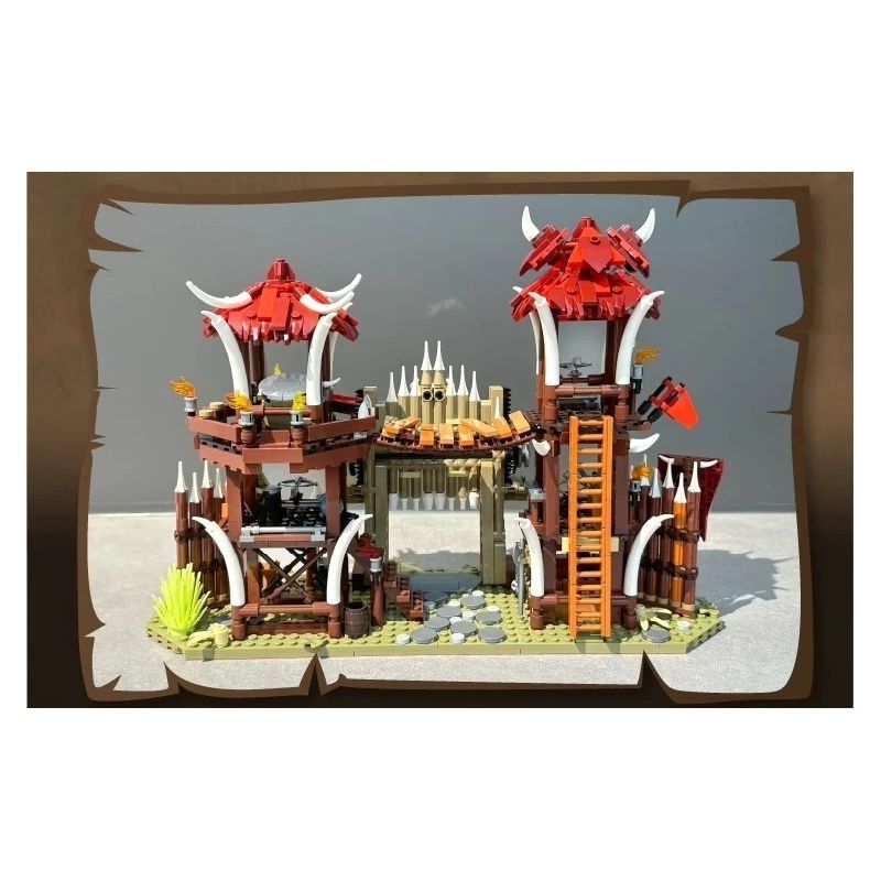 iambrick 30103 Bonefire Gate Xếp hình lắp ráp ghép mô hình Thẻ Đốt Xương