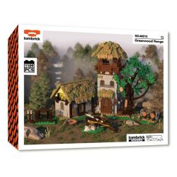 iambrick 30103 Greenwood Range Xếp hình lắp ráp ghép mô hình sân tập rừng xanh